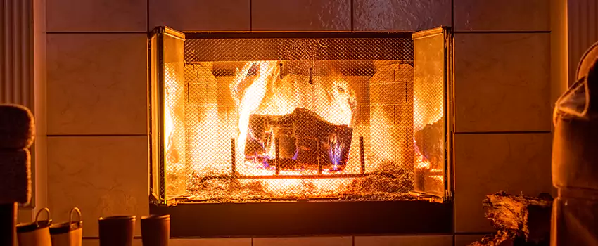 Mendota Hearth Landscape Fireplace Installation in Belvedere Park, Georgia